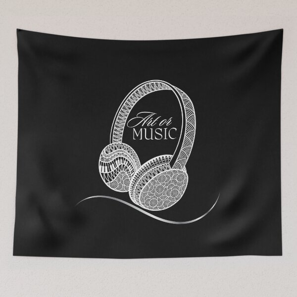 Item preview, Art or Music – Creative Headphones Design for Artists and Music Lovers designed and sold by Aquarius-club.