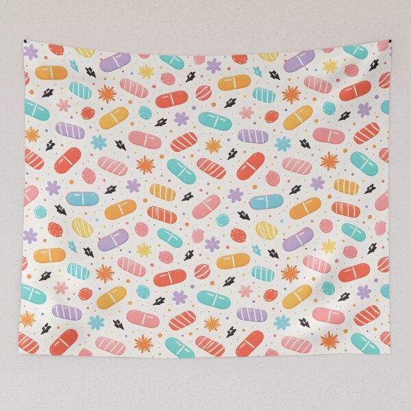Item preview, Colorful Candy Capsule Pattern – Playful Kawaii Pop Art Design designed and sold by Lumora Realm.