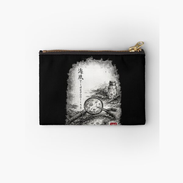 Item preview, Tidepooling Sumi-e Ink Art – Micro Life in Tidal Pools designed and sold by EuropeanPrints.