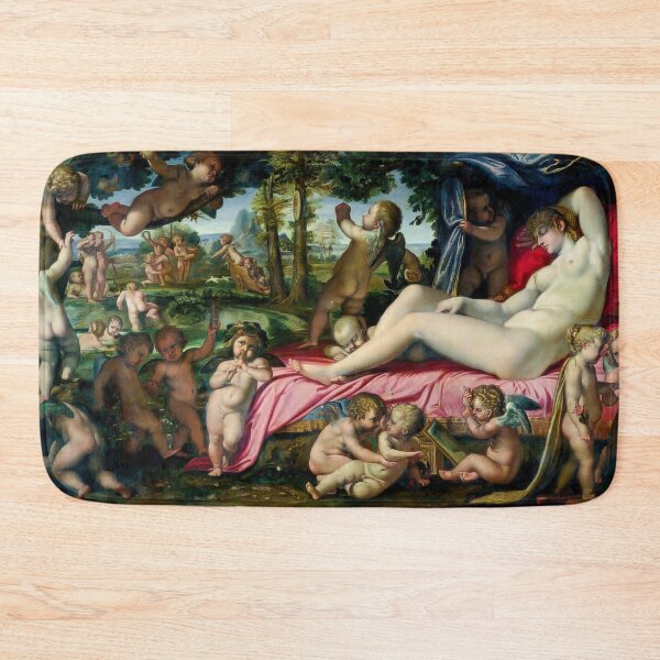 Item preview, Sleeping Venus Annibale Carracci Mythological Baroque Painting Artwork designed and sold by TheSoulOfArt.