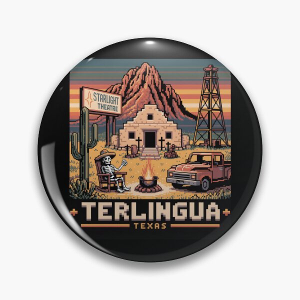 Item preview, Terlingua Texas: Pixel Art Desert Scene designed and sold by CircinusStore.