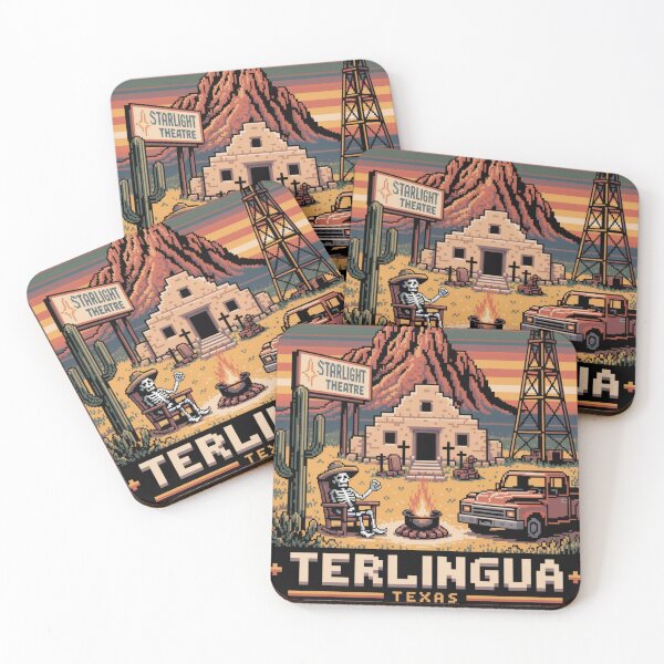 Item preview, Terlingua Texas: Pixel Art Desert Scene designed and sold by CircinusStore.