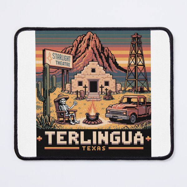 Item preview, Terlingua Texas: Pixel Art Desert Scene designed and sold by CircinusStore.