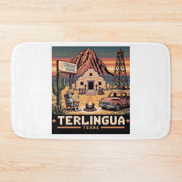 Item preview, Terlingua Texas: Pixel Art Desert Scene designed and sold by CircinusStore.