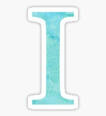 Teal Watercolor Ι Sticker