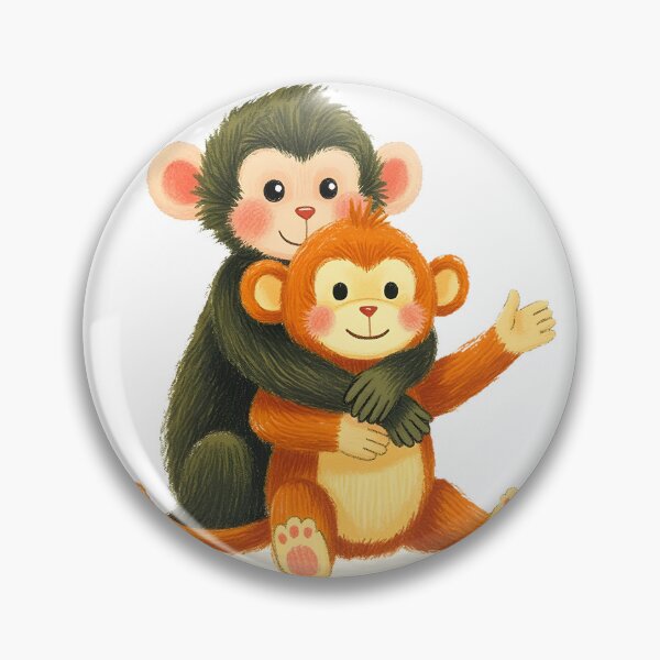 Item preview, Punch monkey two friends forever together designed and sold by pixeldizajn.