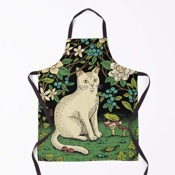 Item preview, Cat and Frog floral designed and sold by Syntetyc.