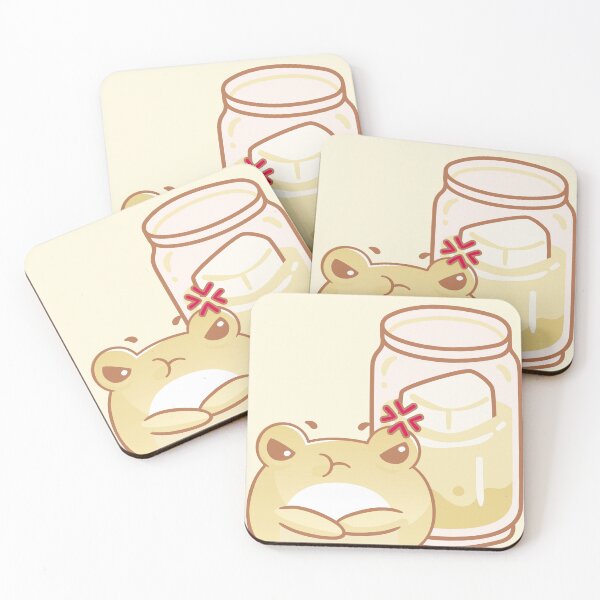 Item preview, Doodled Café: Grumpy Gorm the Frog and Cold Drink designed and sold by Kanniax.