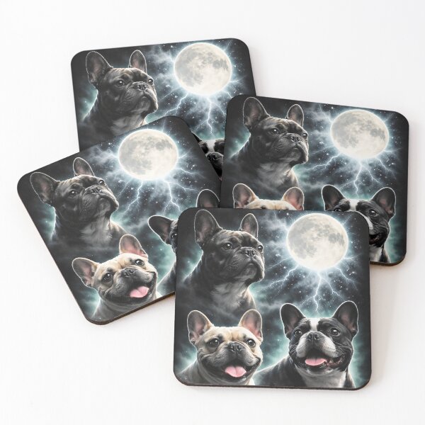 Item preview, Three Moons Frenchie – Mystic French Bulldog Moon Phases designed and sold by FurioInc.