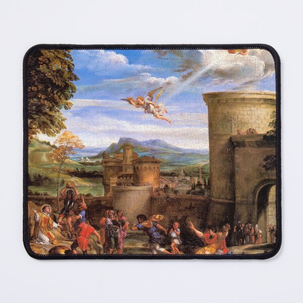 Item preview, Martyrdom of Saint Stephen Annibale Carracci Baroque Painting designed and sold by TheSoulOfArt.