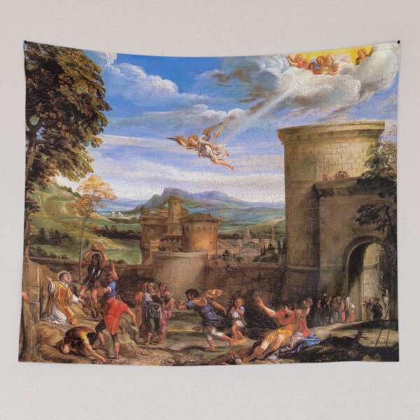 Item preview, Martyrdom of Saint Stephen Annibale Carracci Baroque Painting designed and sold by TheSoulOfArt.