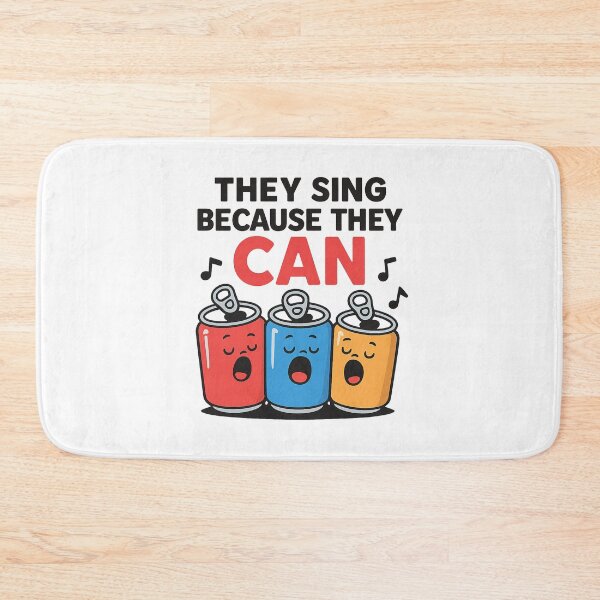 Item preview, They Sing Because They Can Funny Soda Can Music Pun designed and sold by OwnYourMood.