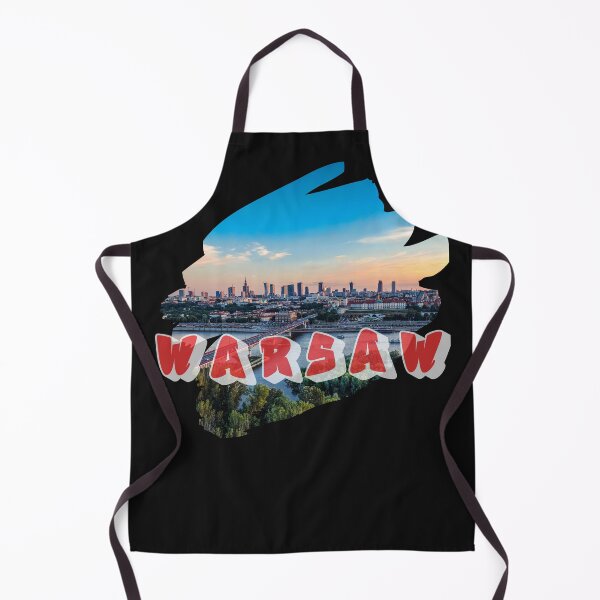 Item preview, Arte de pincel del horizonte de Varsovia: diseño de paisaje urbano de Polonia | Regalo de recuerdo de Varsovia, Polonia designed and sold by Winetastic-Art.