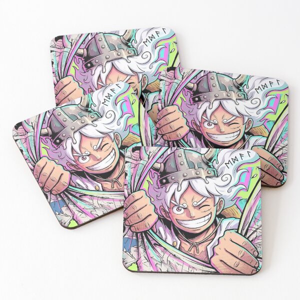 Item preview, Awakened Pirate Warrior Manga Collage – Neon Anime Power Punch designed and sold by Dyan4.