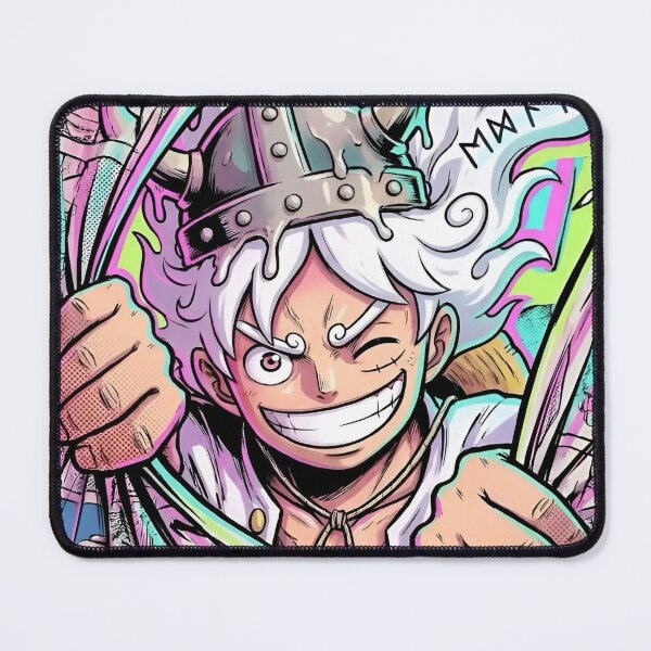 Item preview, Awakened Pirate Warrior Manga Collage – Neon Anime Power Punch designed and sold by Dyan4.
