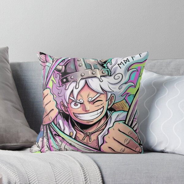 Item preview, Awakened Pirate Warrior Manga Collage – Neon Anime Power Punch designed and sold by Dyan4.