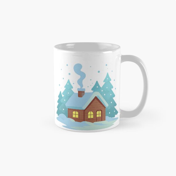 Item preview, Cozy Winter Cabin in Snowy Forest designed and sold by mbmstores.