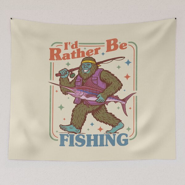 Item preview, Bigfoot I'd Rather Be Fishing. #4 designed and sold by EunsooLee.