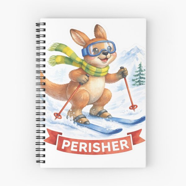 Item preview, Perisher NSW Skiing Kangaroo designed and sold by PamLeeDesign.