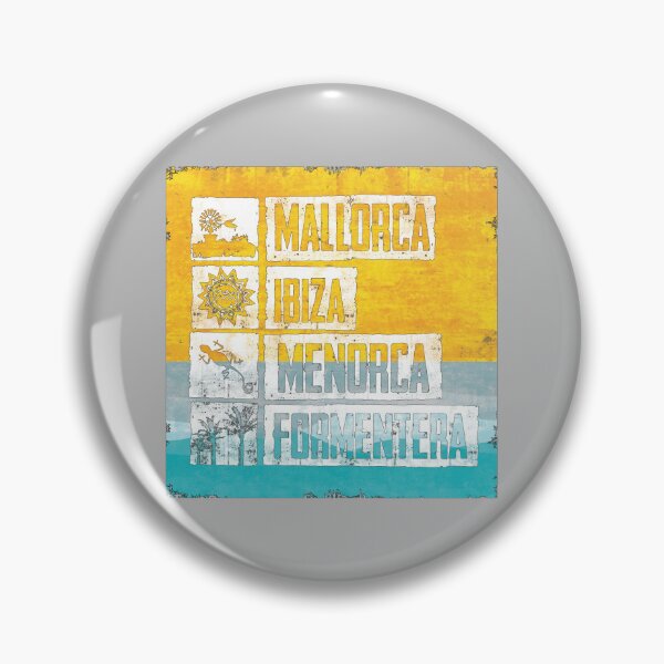 Item preview, Mallorca - Ibiza - Formentera - Menorca in blue designed and sold by Periartwork.