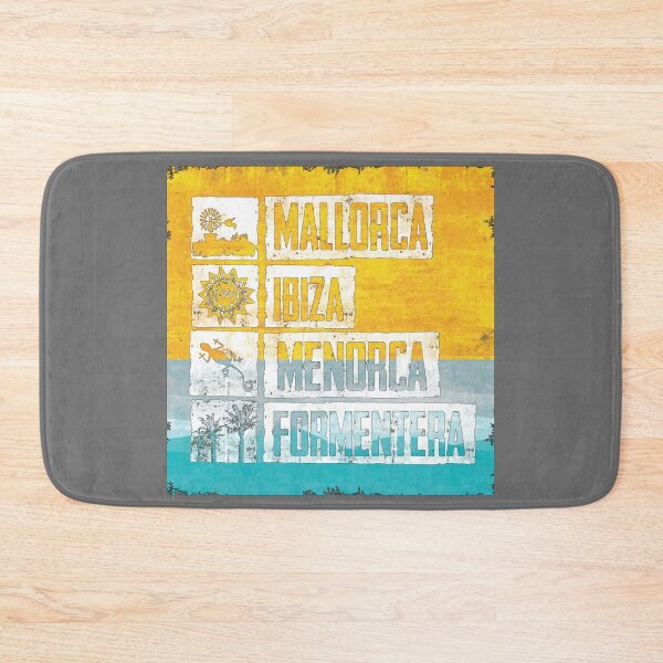 Item preview, Mallorca - Ibiza - Formentera - Menorca in blue designed and sold by Periartwork.