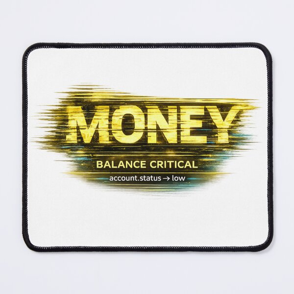 Item preview, Money Balance – Critical Low Tech Finance Meme designed and sold by NAJURE.