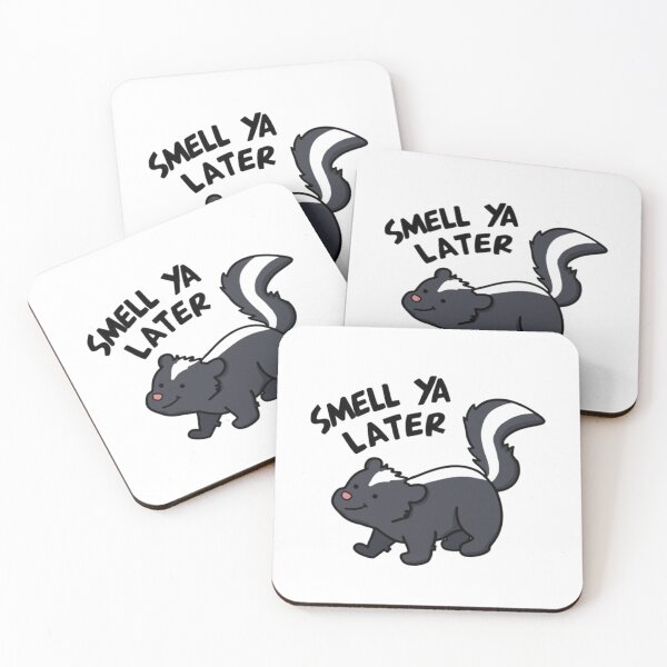 Item preview, Cute Skunk Smell Ya Later Pun Sarcastic Animal Sticker designed and sold by JossDesign15.