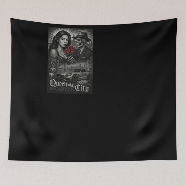 Item preview, Queen of the City – Bay Area Chicana Luxury Street Art Poster designed and sold by DyfunctionalTee.