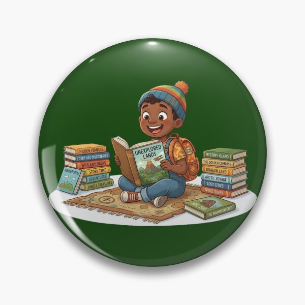 Item preview, Happy Boy Reading Books - Discovering the World designed and sold by TB-73.