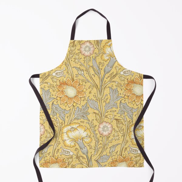 Item preview, William Morris Floral Pattern Yellow designed and sold by maniacfitness.