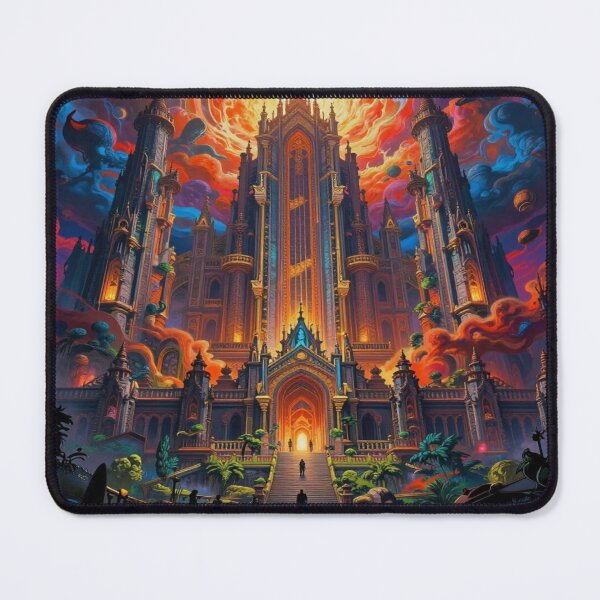 Item preview, Golden Fantasy Cityscape – Mystical Temple Vision full of energy and spirit designed and sold by FotoworldEdel.
