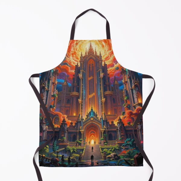 Item preview, Golden Fantasy Cityscape – Mystical Temple Vision full of energy and spirit designed and sold by FotoworldEdel.