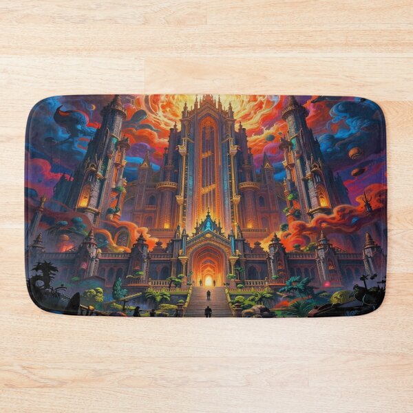 Item preview, Golden Fantasy Cityscape – Mystical Temple Vision full of energy and spirit designed and sold by FotoworldEdel.