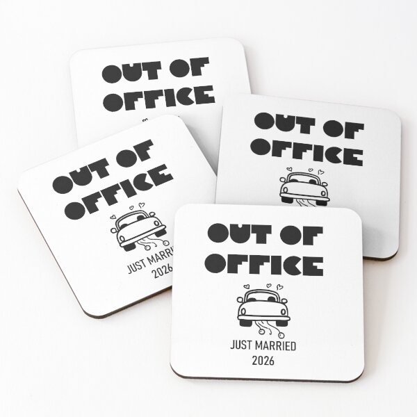 Item preview, Out of Office Just Married 2026 designed and sold by AggyCreatif.