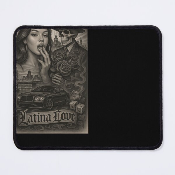 Item preview, Latina Love – Chicano Tattoo Romance Lowrider Culture Poster designed and sold by DyfunctionalTee.