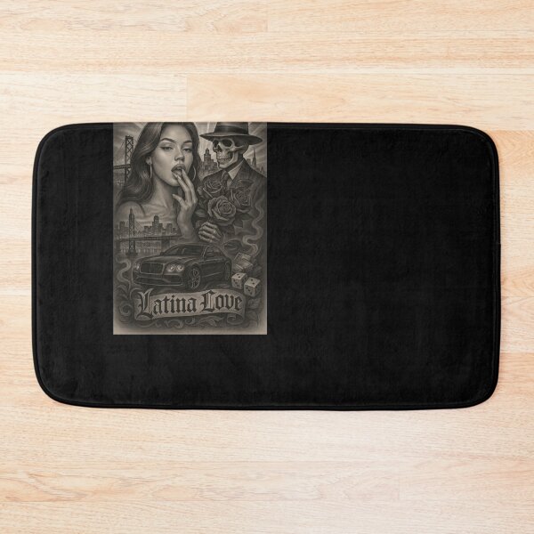 Item preview, Latina Love – Chicano Tattoo Romance Lowrider Culture Poster designed and sold by DyfunctionalTee.