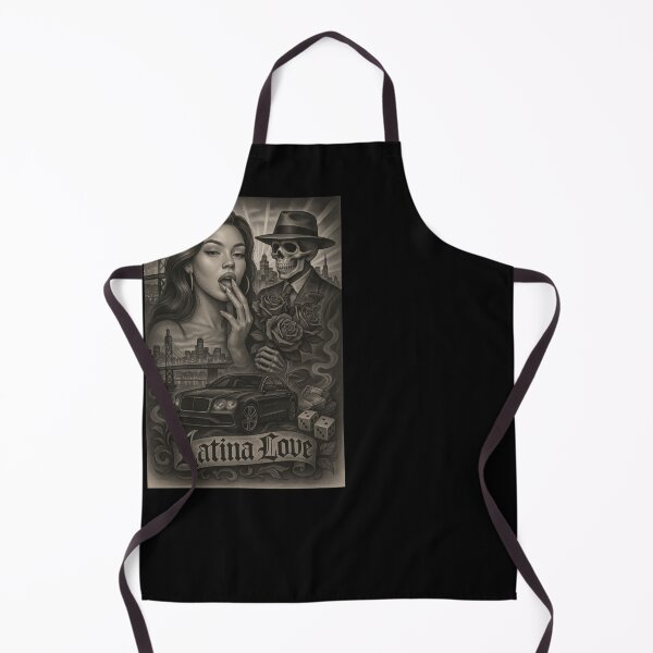 Item preview, Latina Love – Chicano Tattoo Romance Lowrider Culture Poster designed and sold by DyfunctionalTee.