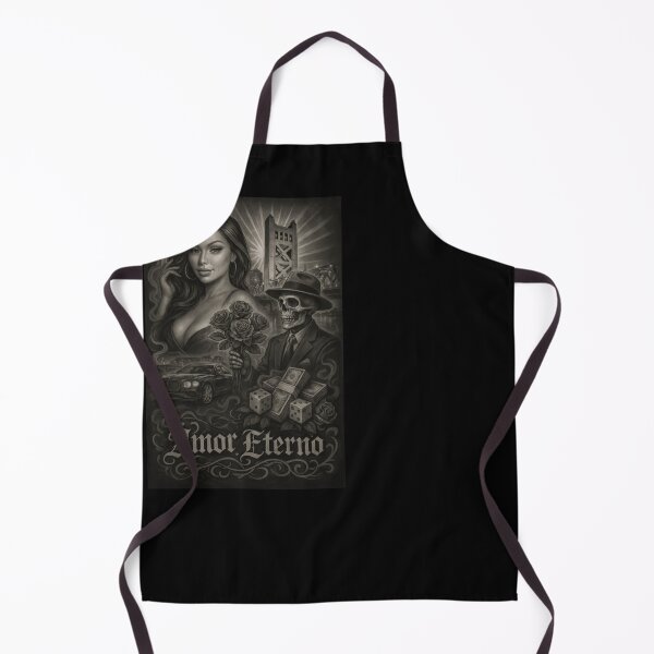 Item preview, Lowrider Love – Amor Eterno Chicano Tattoo Street Art designed and sold by DyfunctionalTee.