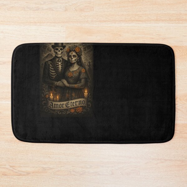 Item preview, Neon Dia De Los Muertos Skeleton Lovers – Amor Eterno designed and sold by DyfunctionalTee.