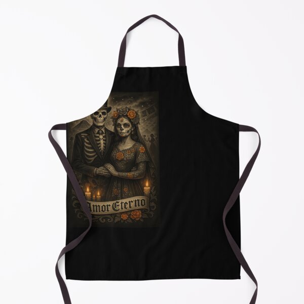 Item preview, Neon Dia De Los Muertos Skeleton Lovers – Amor Eterno designed and sold by DyfunctionalTee.