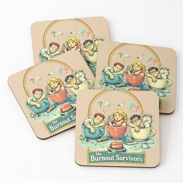 Item preview, The Burnout Survivors – Emergency Coffee Division designed and sold by LMFARNACIO.