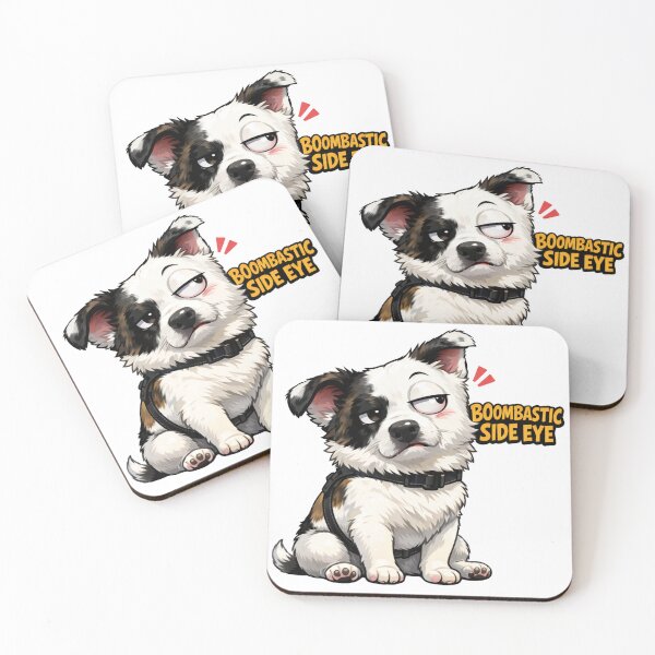 Item preview, Boombastic Side Eye Dog – Funny Chibi Meme Puppy designed and sold by pongskiepongs.