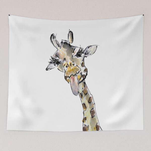 Item preview, Funny Giraffe illustration designed and sold by emilyrosealcockart.