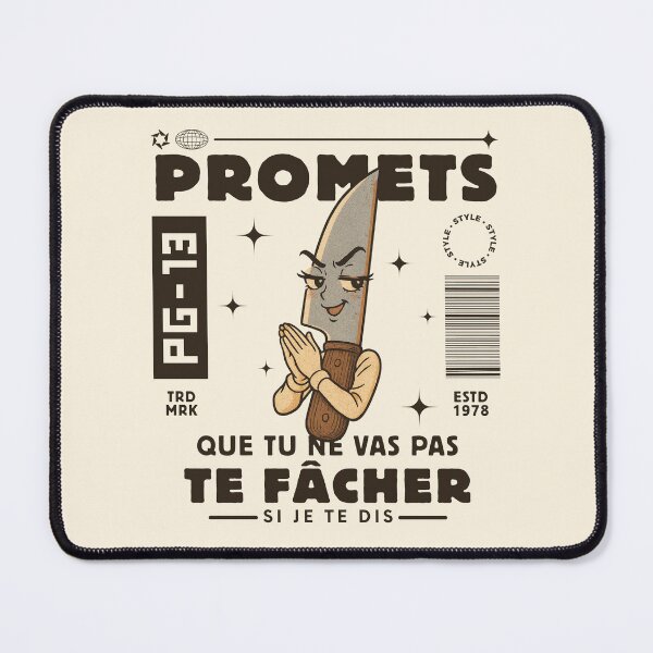 Item preview, Promets que tu ne vas pas te facher (Gabonese expression) designed and sold by Peerless-Prime.