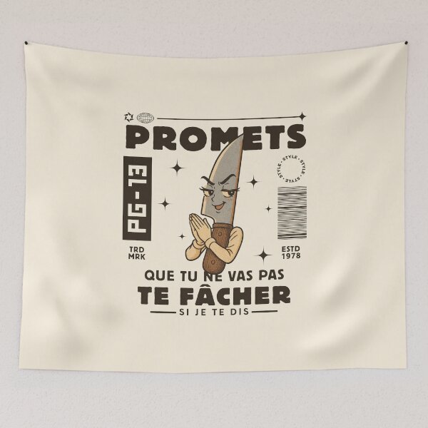 Item preview, Promets que tu ne vas pas te facher (Gabonese expression) designed and sold by Peerless-Prime.