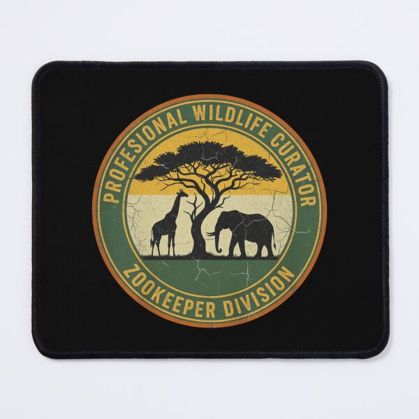 Item preview, Professional Wildlife Curator Zookeeper Division Vintage Safari designed and sold by BlissHalo.