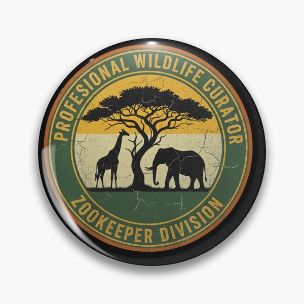 Item preview, Professional Wildlife Curator Zookeeper Division Vintage Safari designed and sold by BlissHalo.