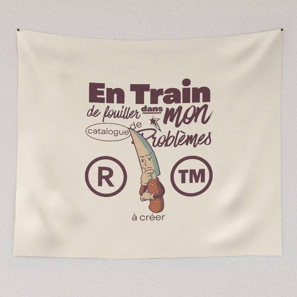 Item preview, En train de fouiller dans mon catalogue de problème (Gabonese expression) designed and sold by Peerless-Prime.