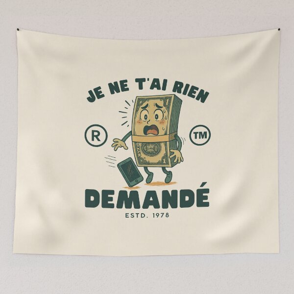 Item preview, Je ne t'ai rien demandé (Gabonese expression) designed and sold by Peerless-Prime.