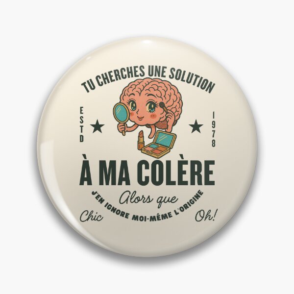 Item preview, Tu cherches une solution à ma colère (Gabonese expression) designed and sold by Peerless-Prime.